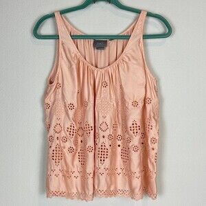 Anthropologie Vanessa Virginia Eyelet Swing Tank Top 2